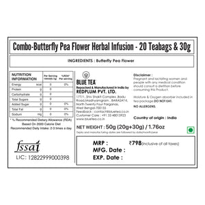 blue butterfly pea flower tea