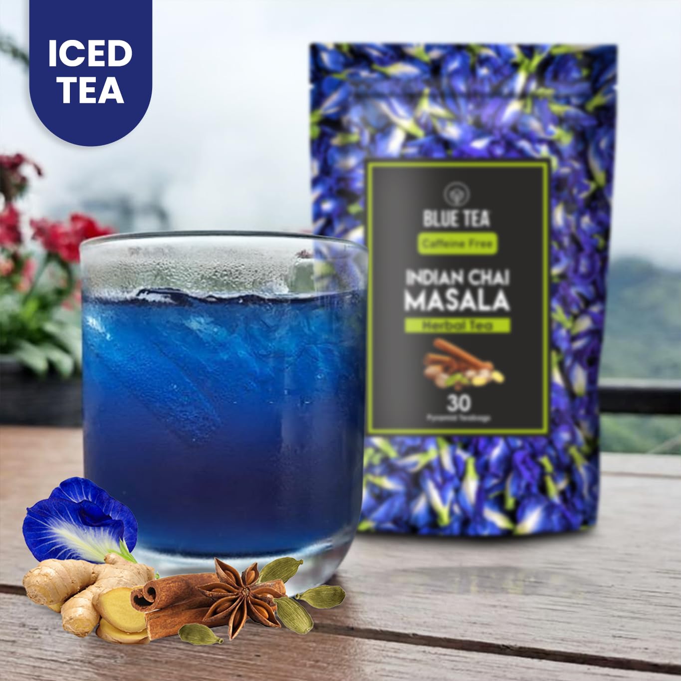 Blue Tea Indian Chai Masala - 30 Tea Bags