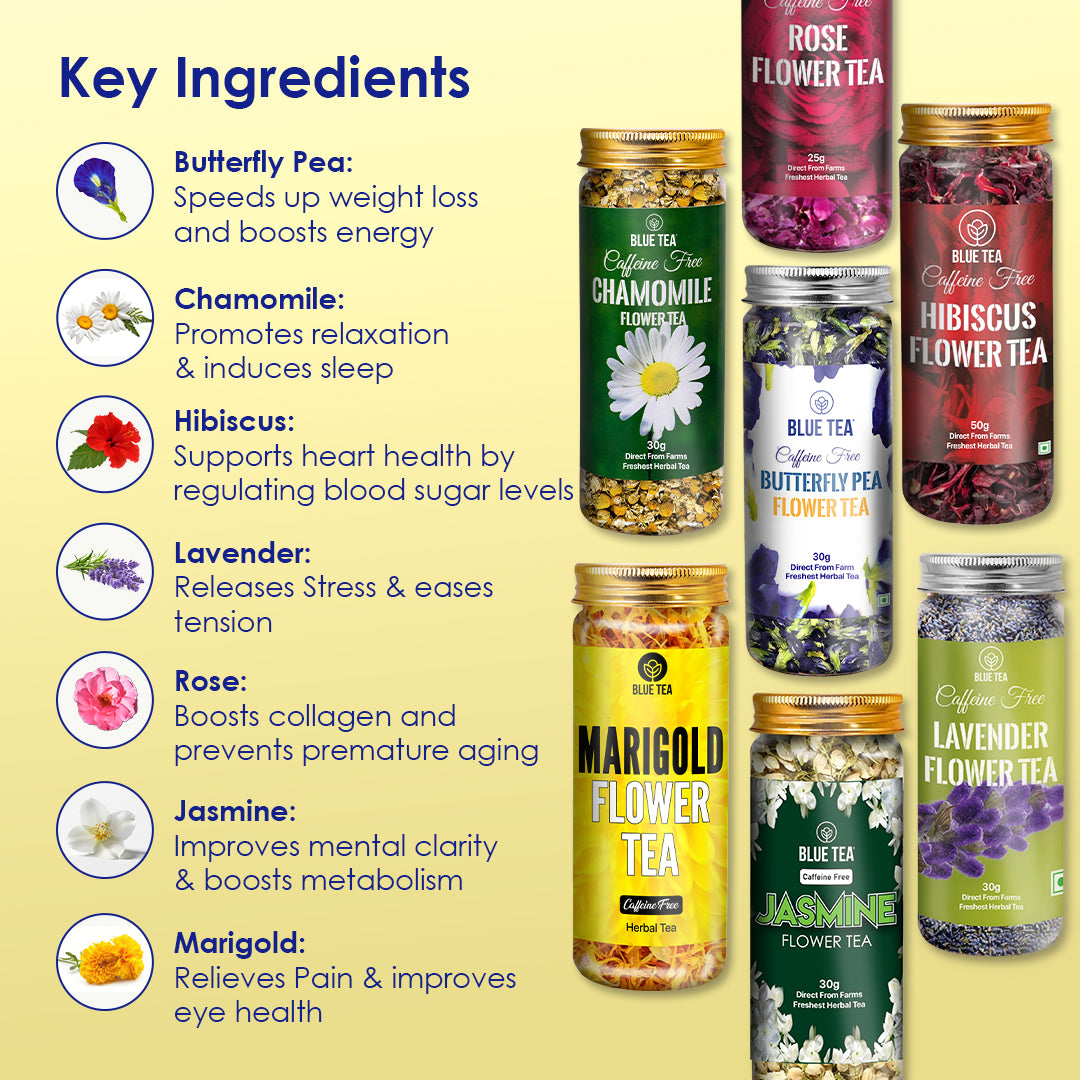 Flower Herbal Tea - Pack Of 7