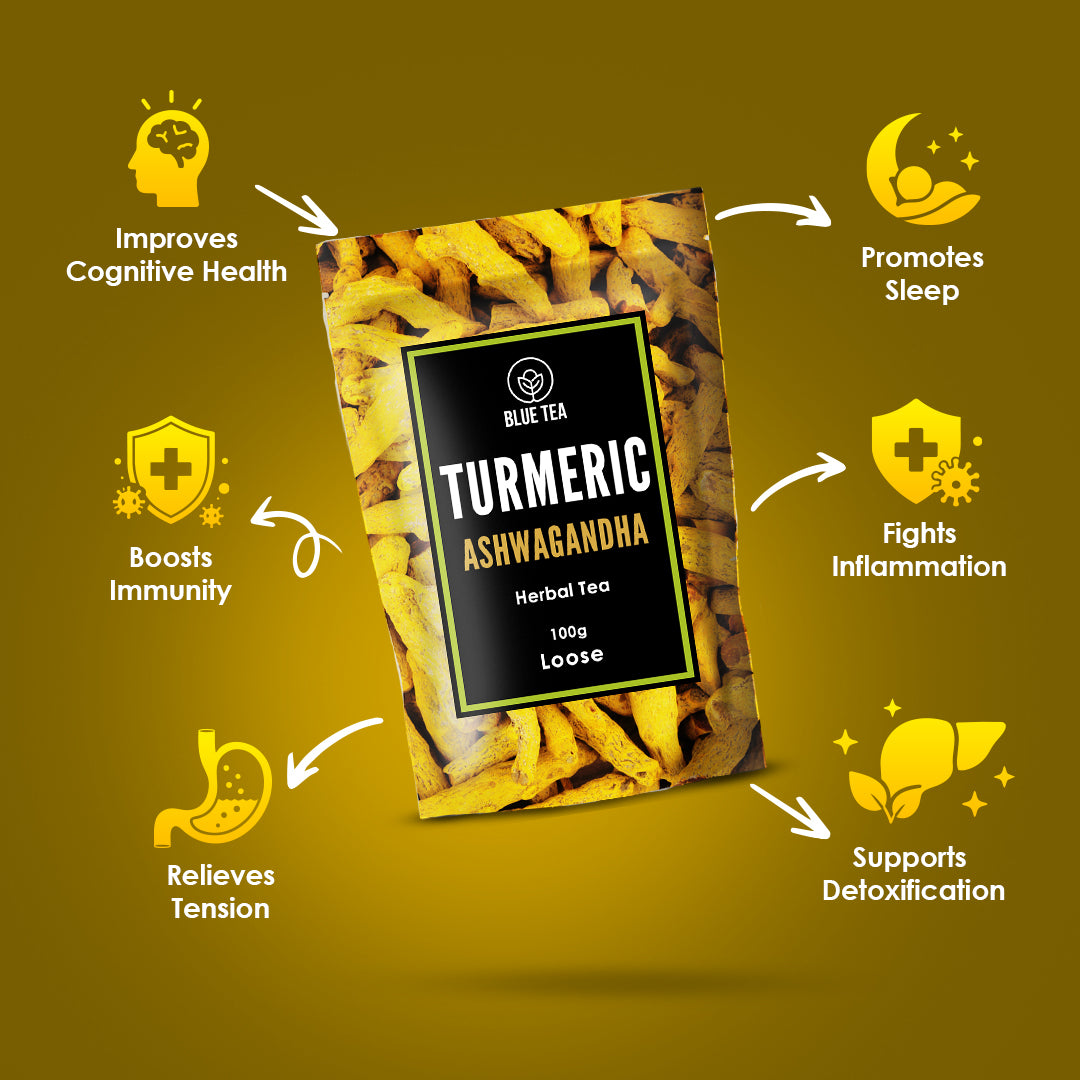 Turmeric Ashwagandha Herbal Tea - 100g