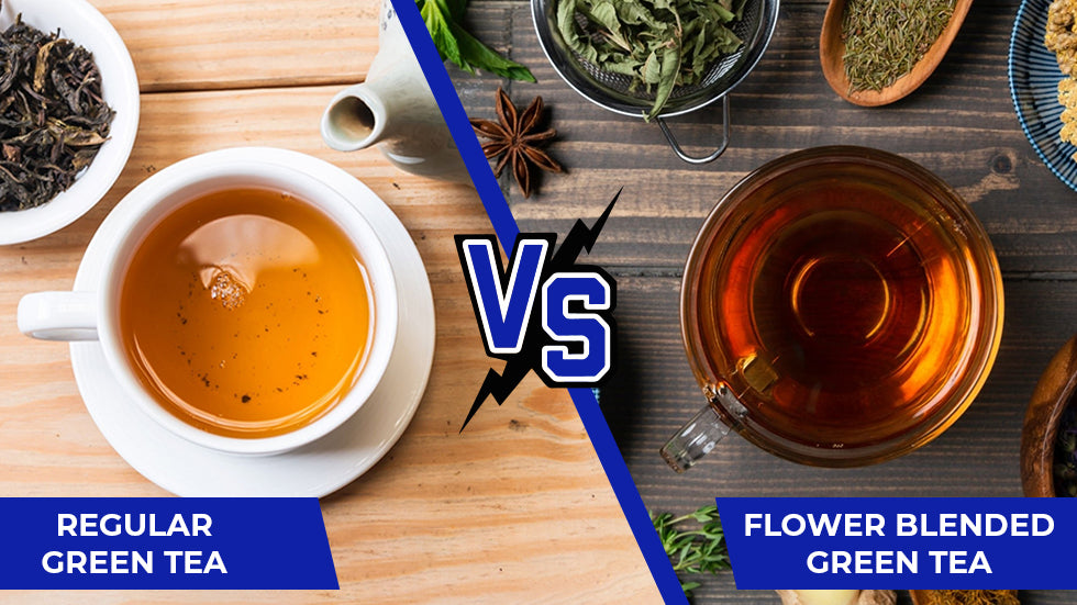 Why is Ayurvedic Flower Blended Green Tea better than Green Tea? Blue Tea