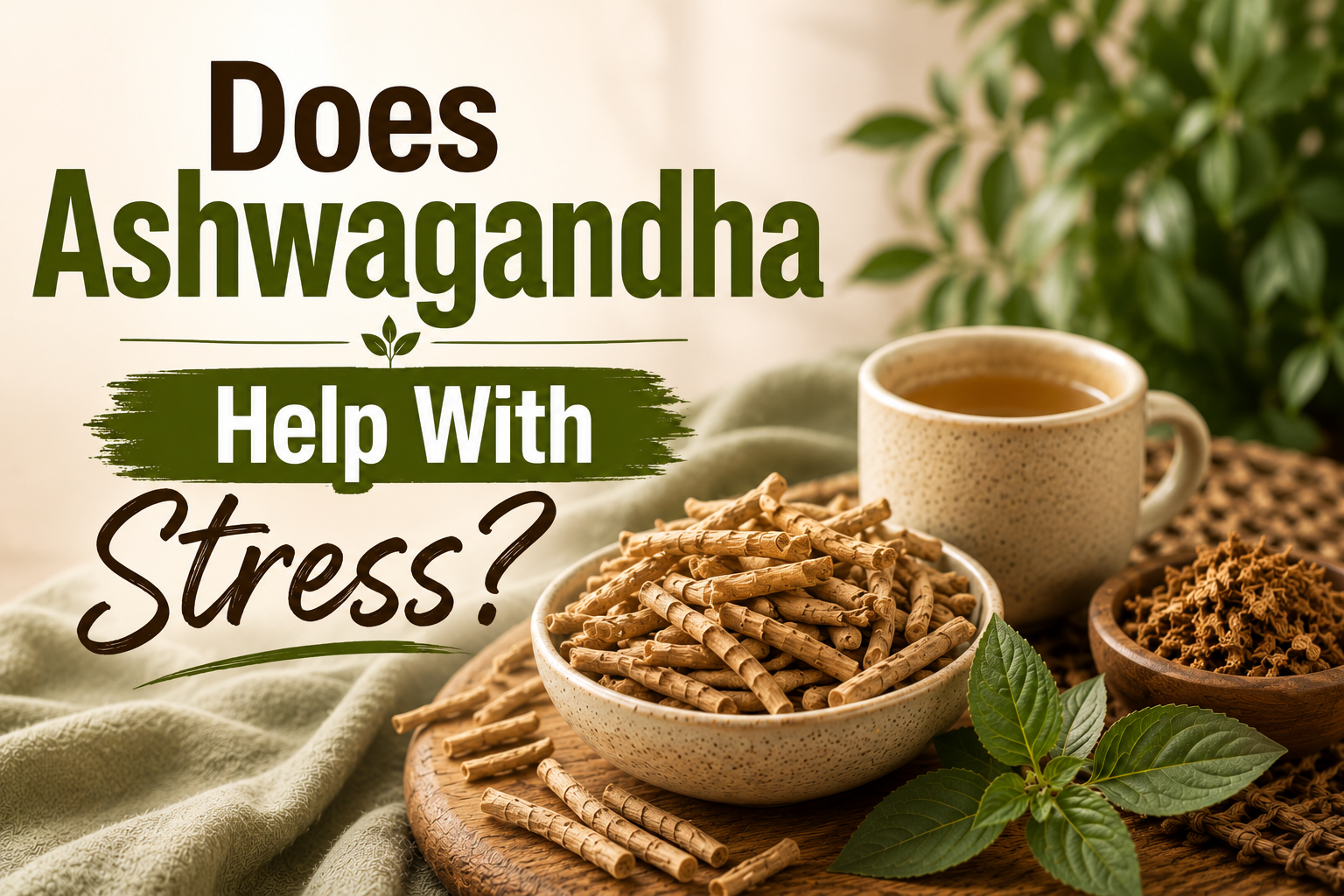 Ashwagandha & Adaptogens: How They Actually Help With Stress