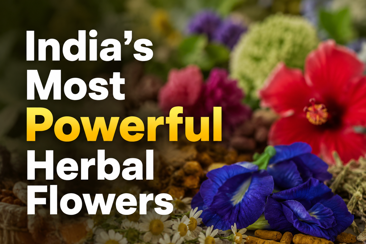 Are We Ignoring India's Most Powerful Herbal Flowers?