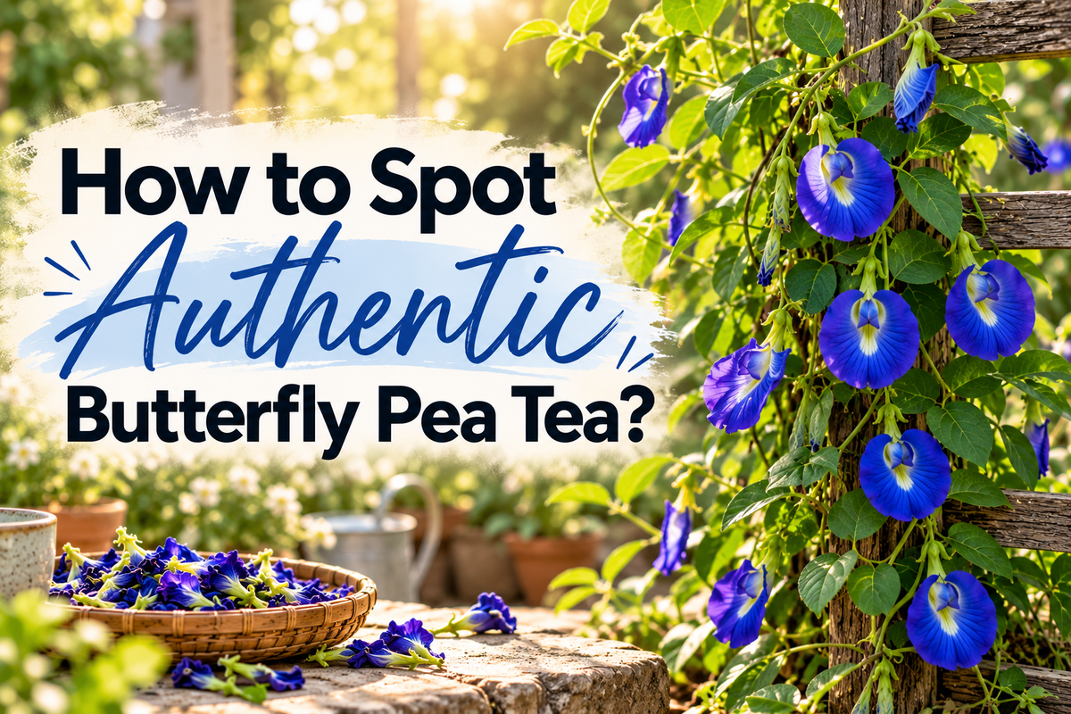 How to Spot Authentic Butterfly Pea Tea: The Label, Flower, Colour and Taste Checklist