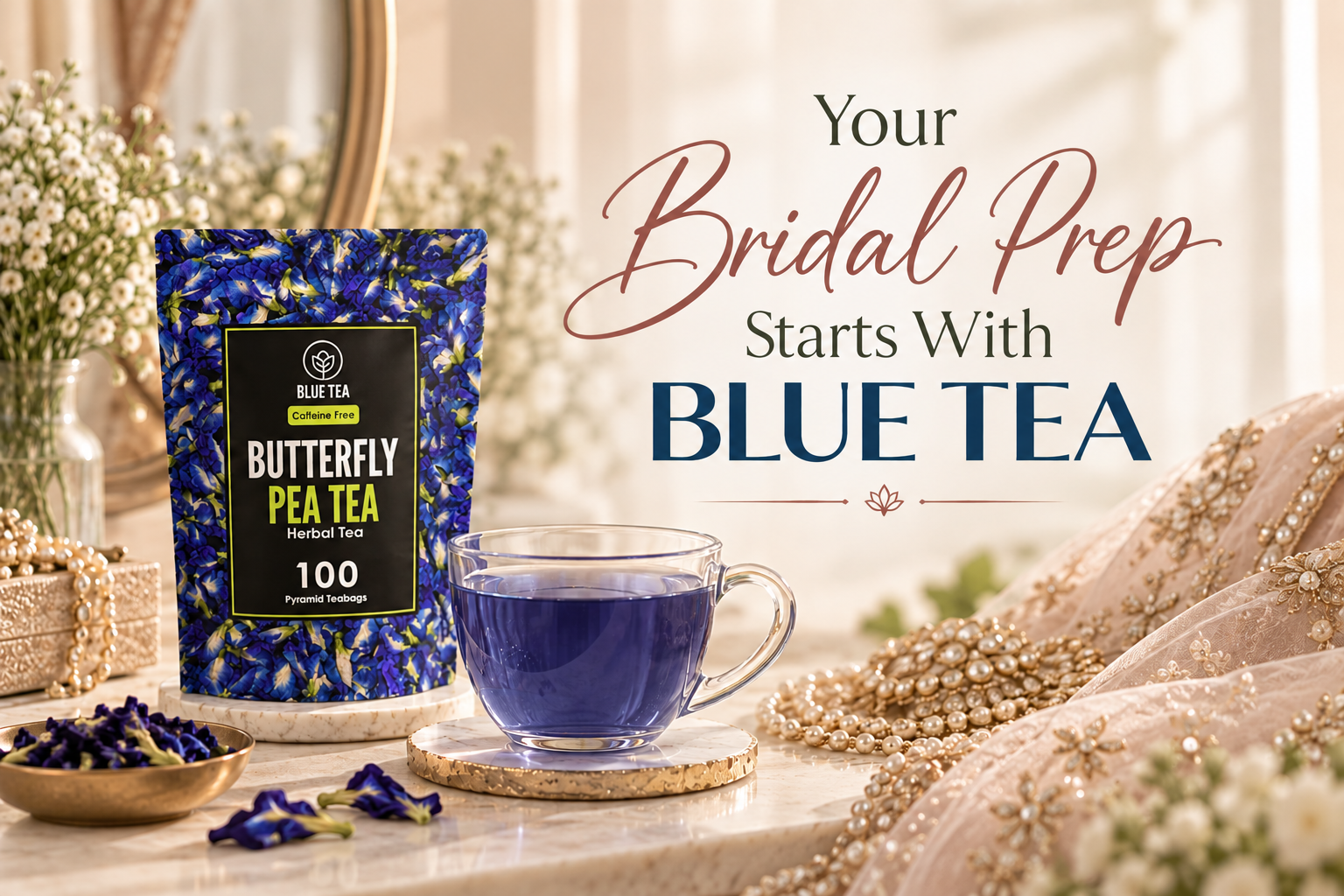 Before the Bridal Glow, Start With the Basics: What Antioxidant-Rich Tea Can Realistically Add to a Skin Routine