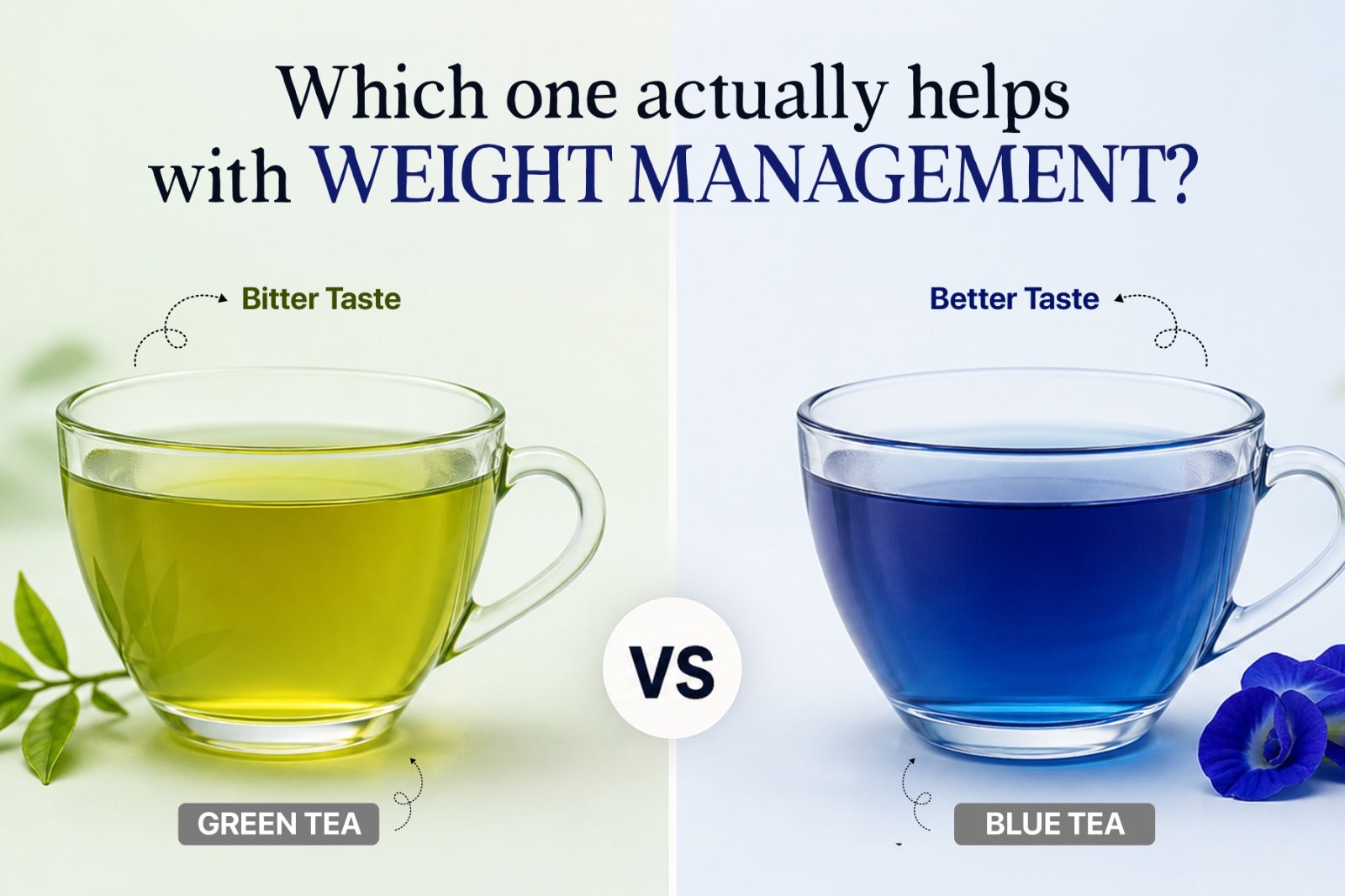 Green Tea vs Blue Tea: Which One Actually Helps With Weight Management?
