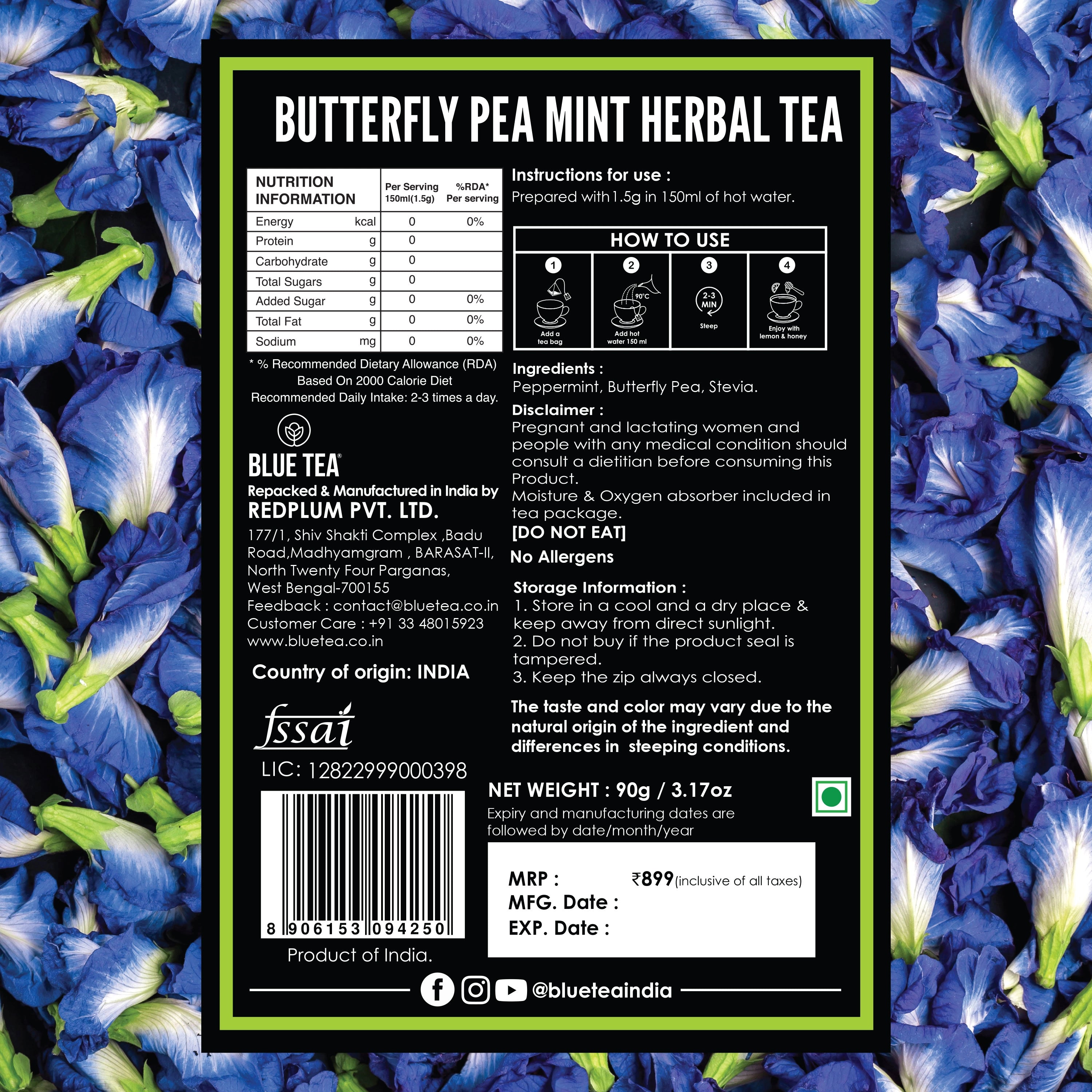 butterfly pea tea