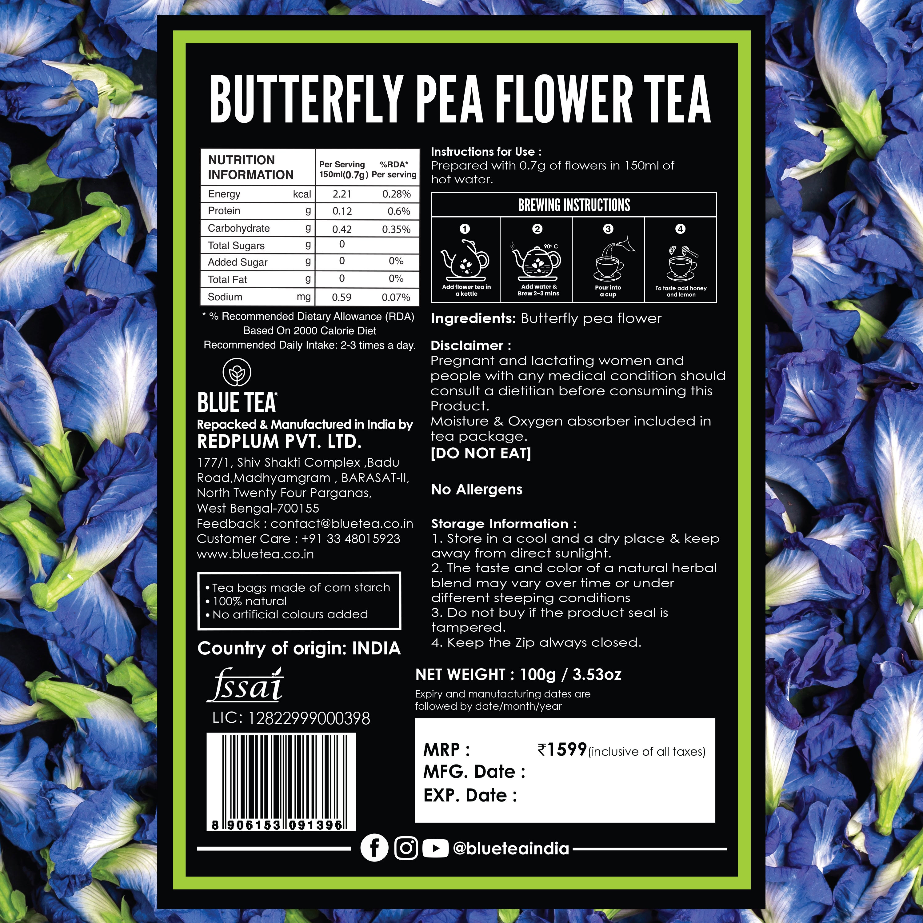 butterfly pea flower tea
