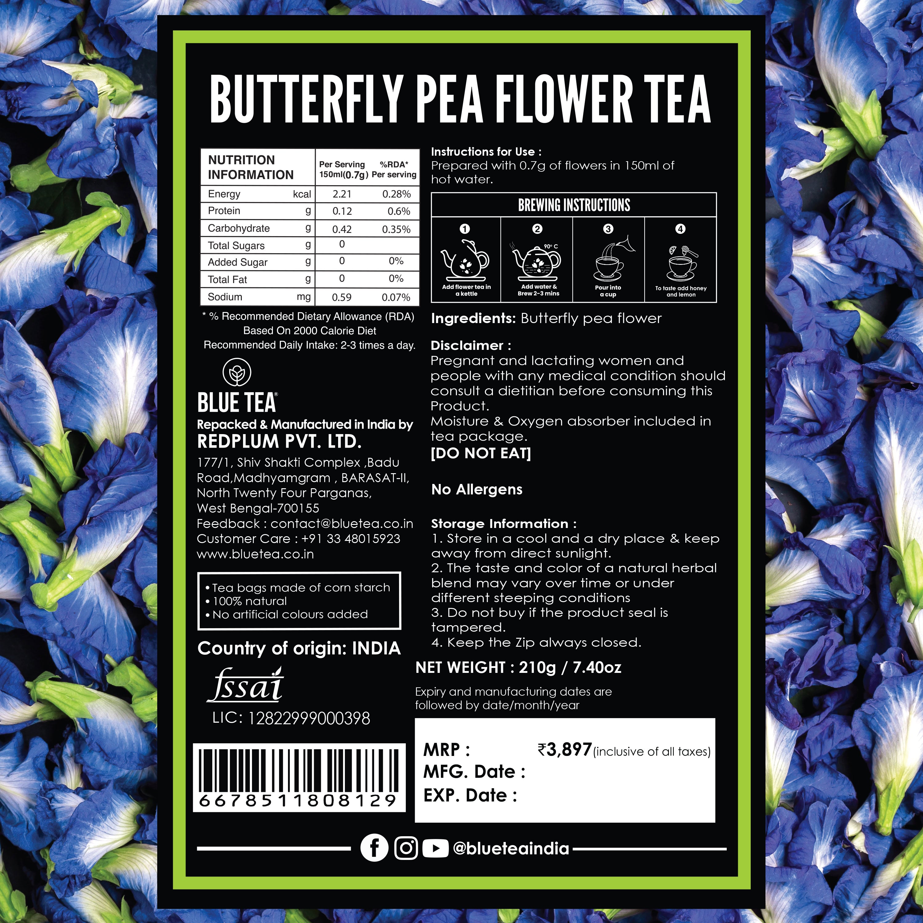 butterfly pea tea