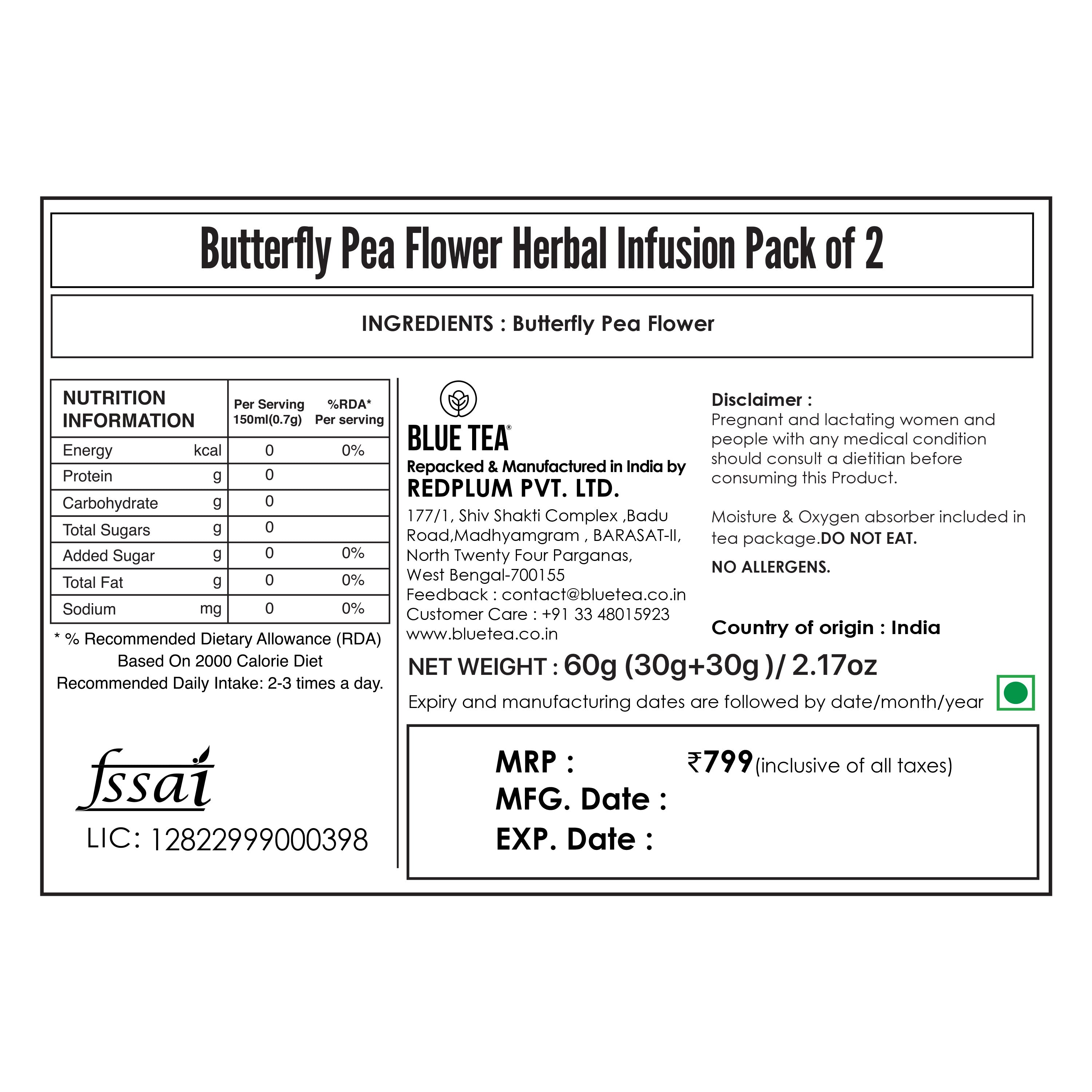 blue butterfly pea flower tea