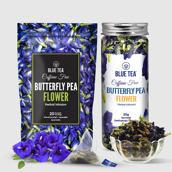 Combo-Butterfly Pea Flower Herbal Infusion - 20 Teabags & 30g