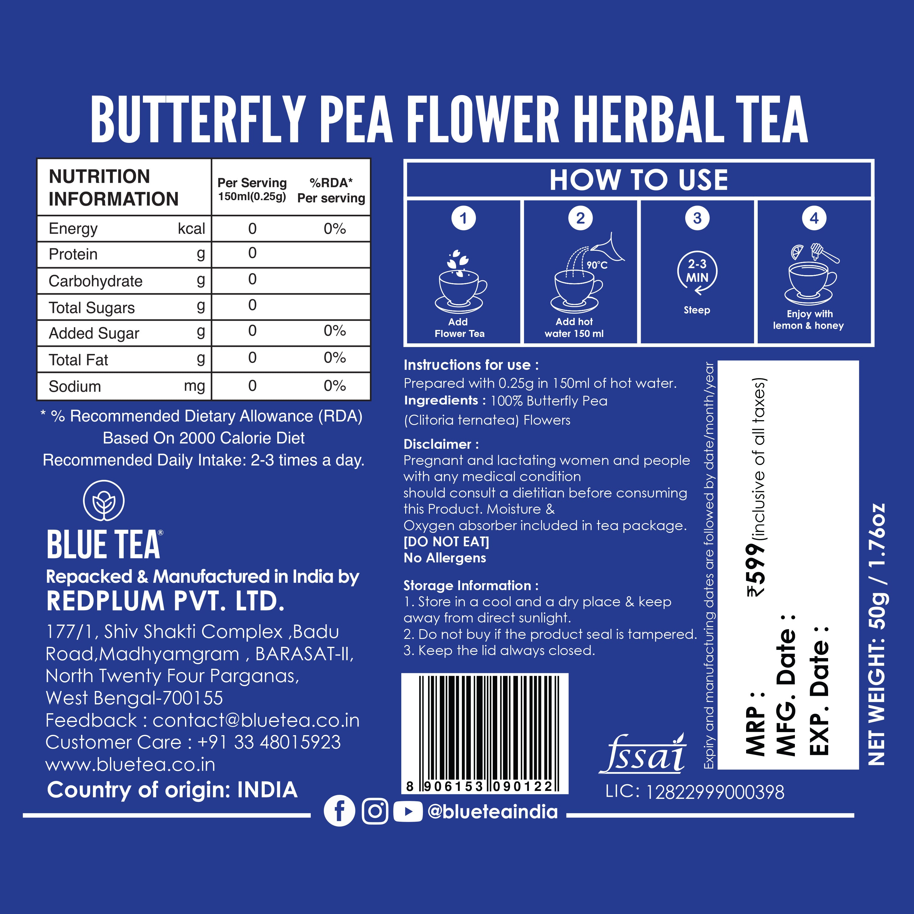 butterfly pea flower tea