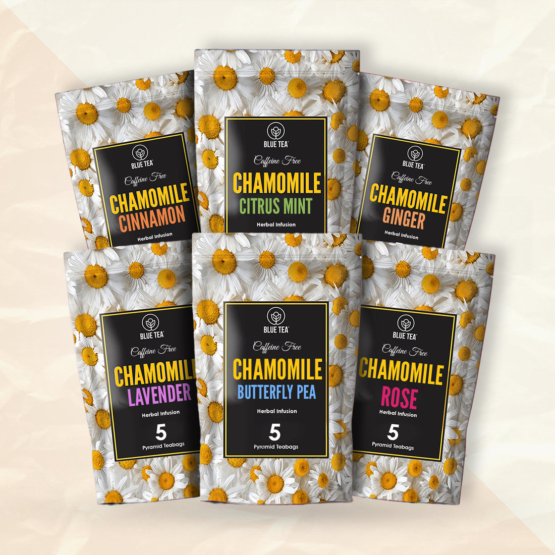 Chamomile Tea – Herbal Infusion Sampler Packs (6 Relaxing Flavors ...