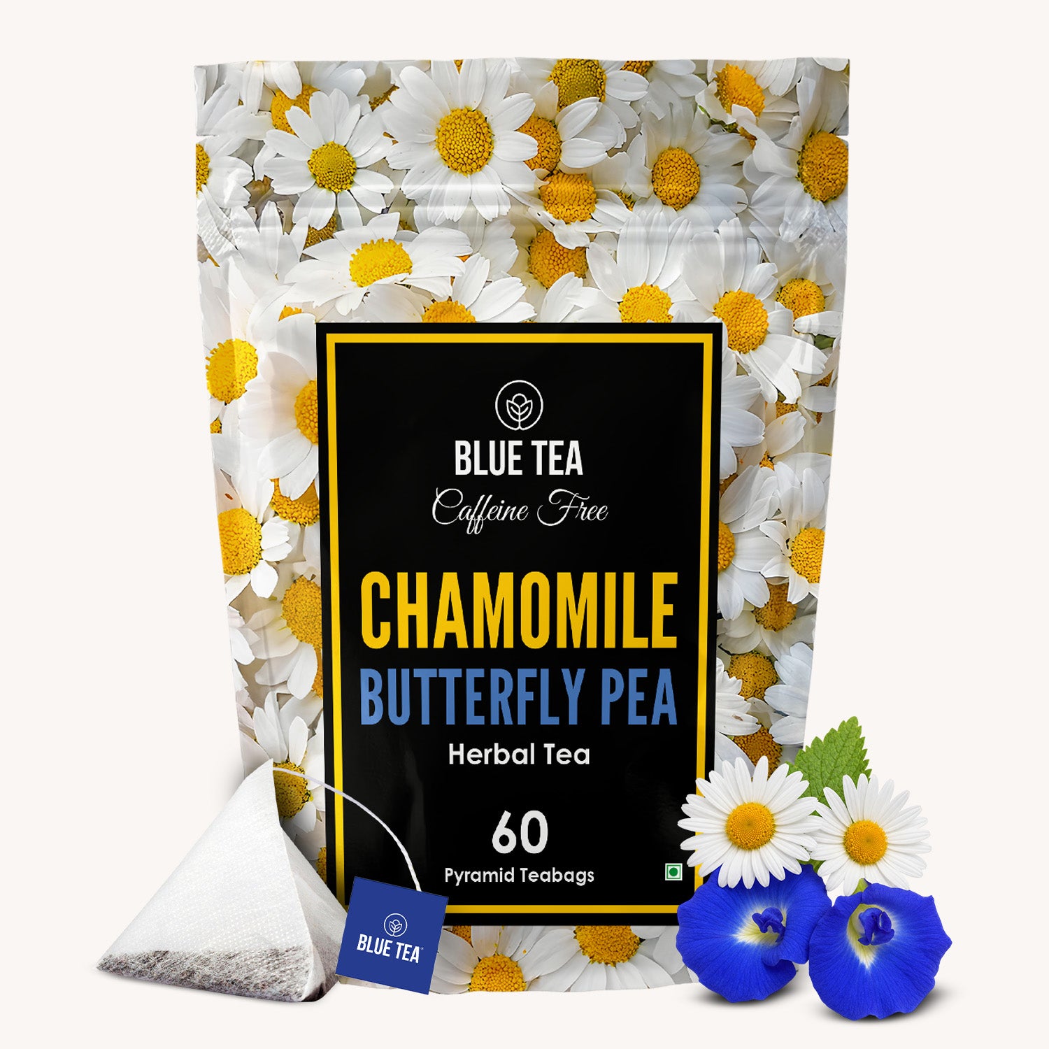 Chamomile Butterfly Pea Herbal Tea  - 60 Teabags