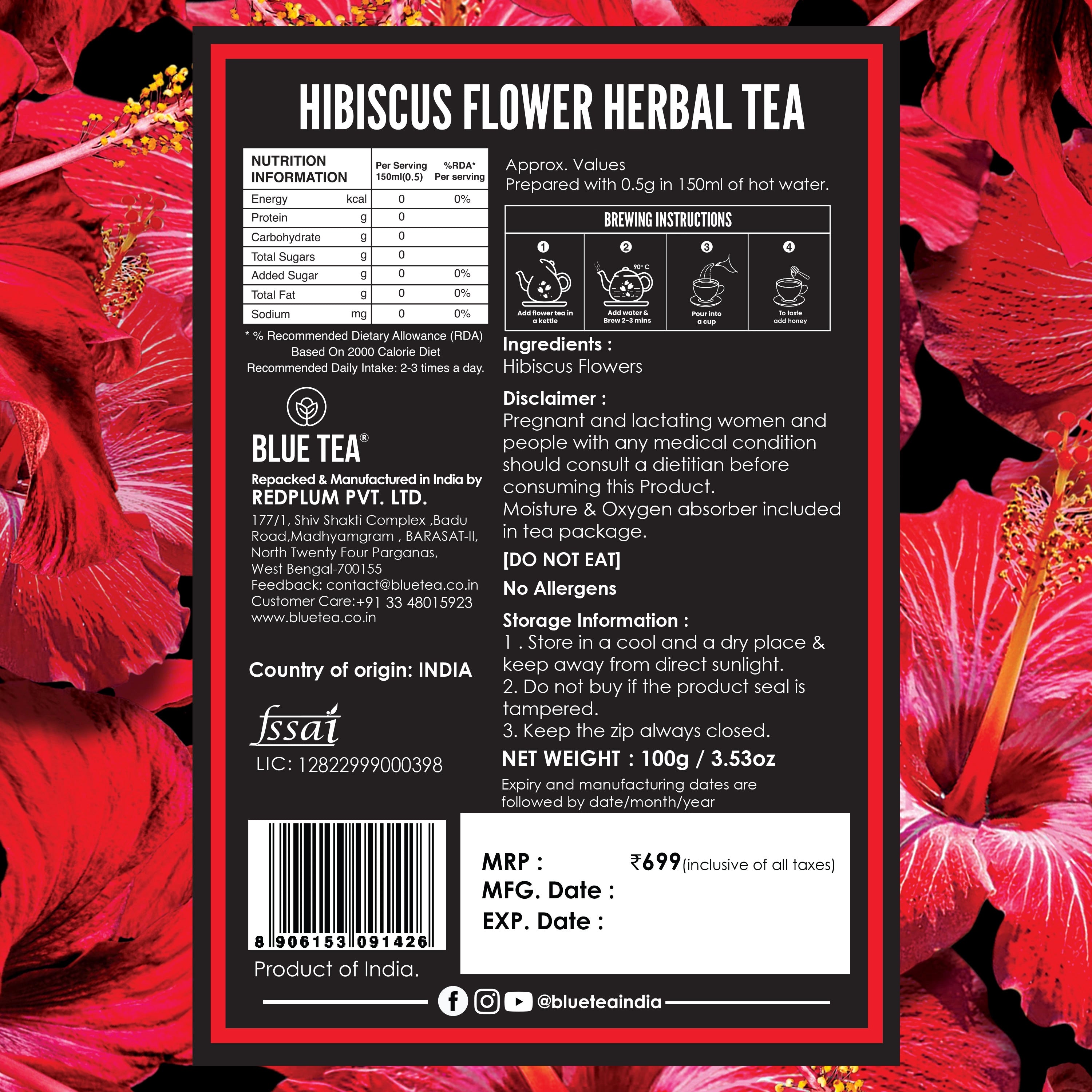 hibiscus tea bag