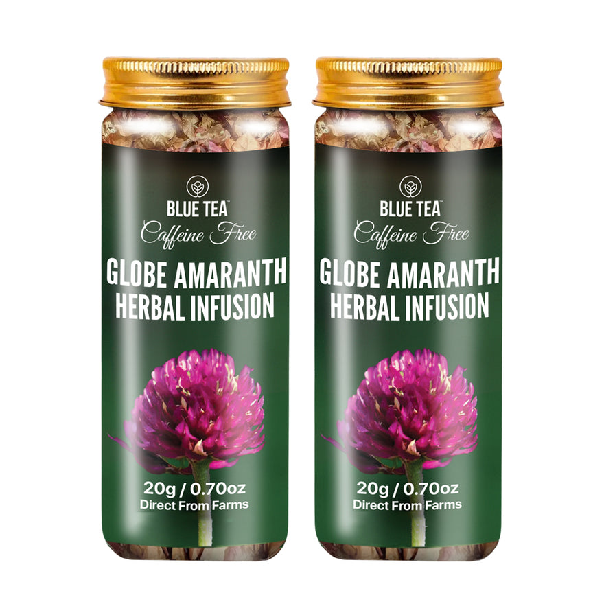 Globe Amaranth Herbal Tea – Natural Caffeine Free Tea - 20g – Blue Tea ...
