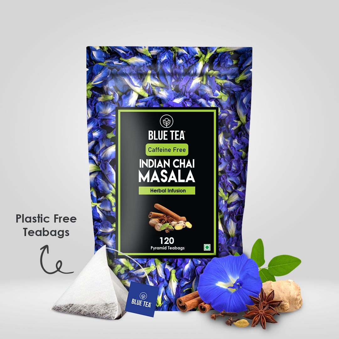 Blue Tea Indian Chai Masala (Calming Blue Tea) - 120 Teabags