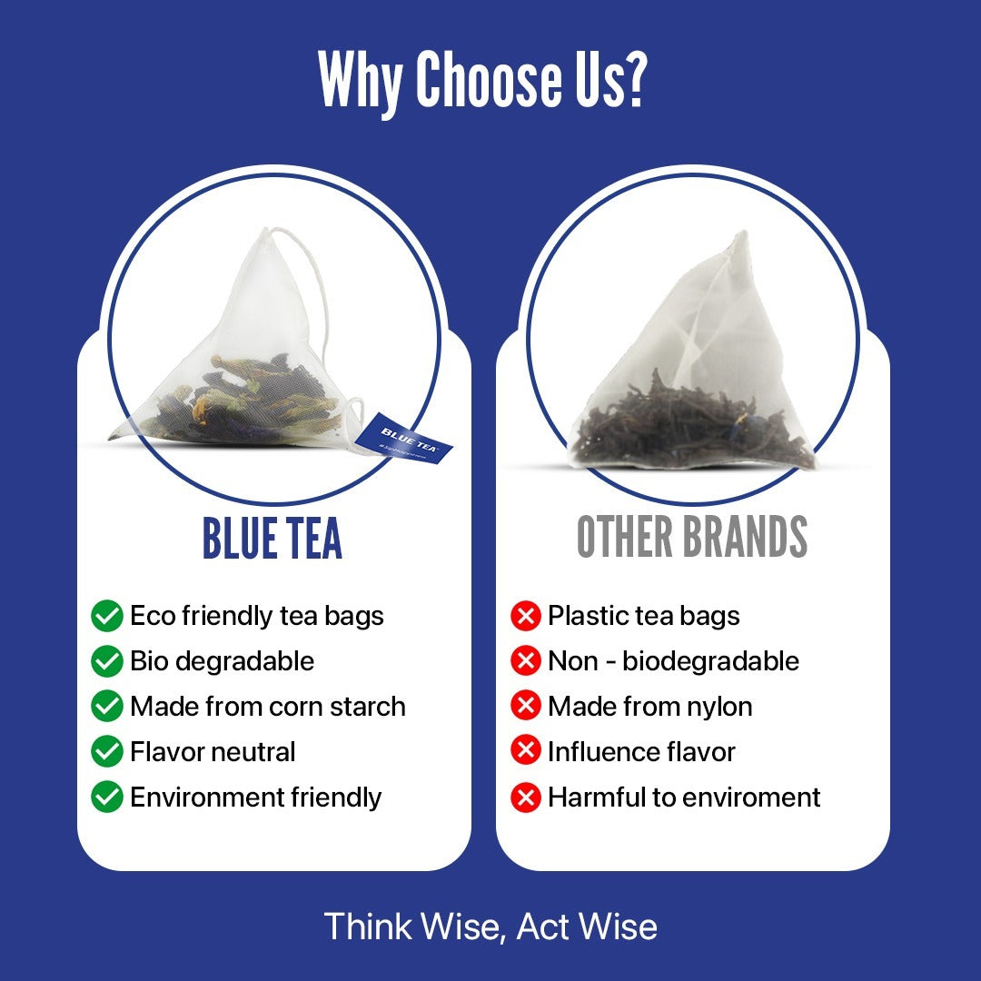 Blue Tea Packets Buy Butterfly Pea Flower Tea 100 Teabags- Blue Tea